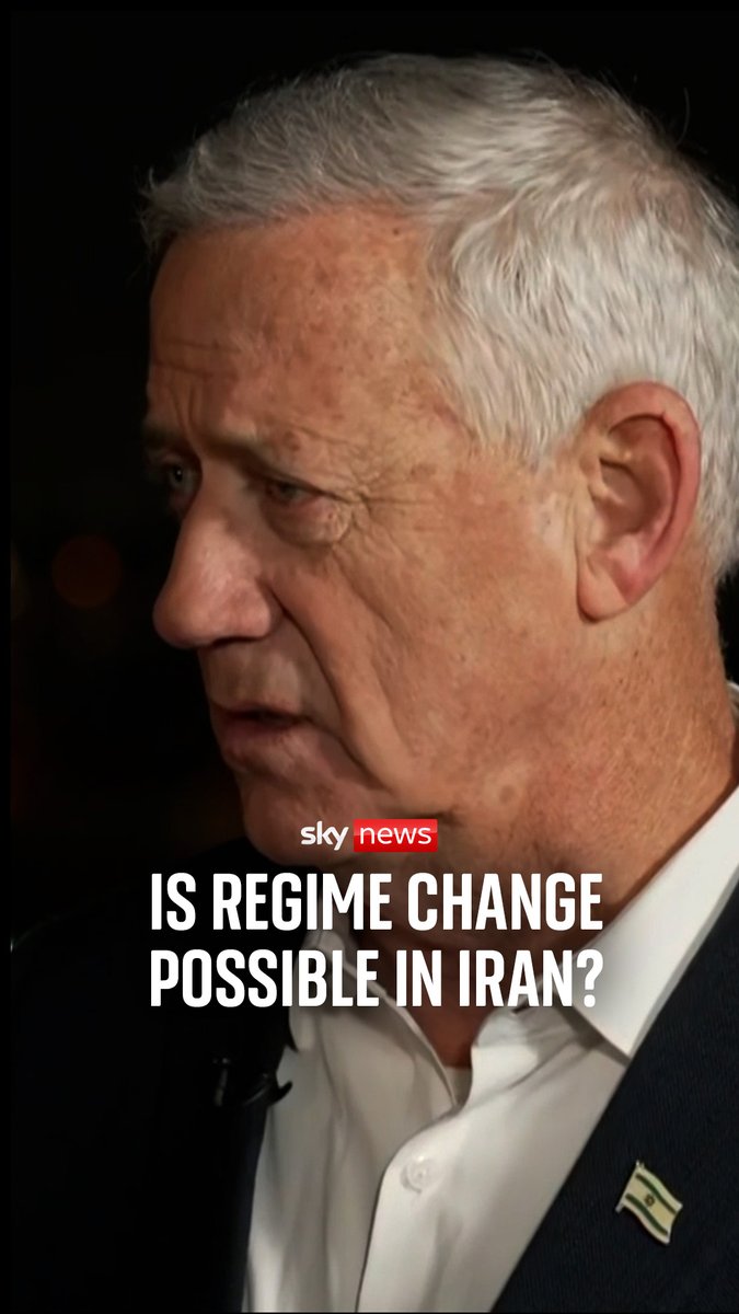 "The more you want to achieve, the more you have to pay." Former Israeli Defence Minister Benny Gantz tells Yalda Hakim the objective remains regime change in #Iran