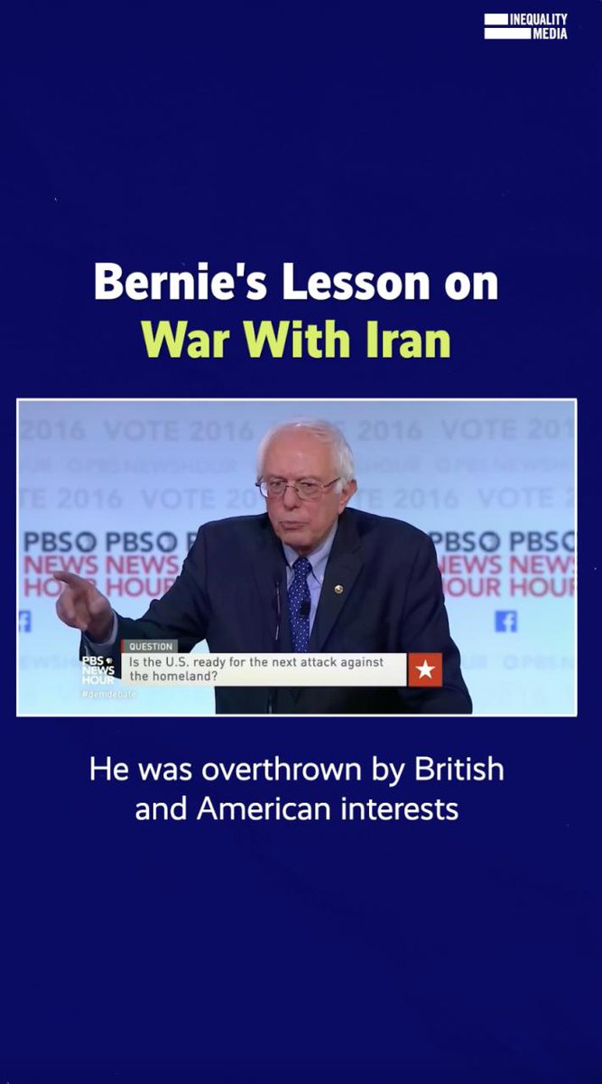 10 years ago, Bernie Sanders warned America of the unintended consequences that could emerge from a regime change war with Iran. Watch.