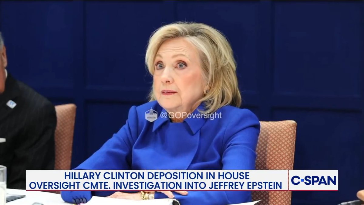 Q: "Have you ever met Jeffrey Epstein?" Hillary: "I do not recall ever meeting Jeffrey Epstein…I was told that he attended an event at the White House that was put on by the White House Historical Association, but I have no recollection of that."