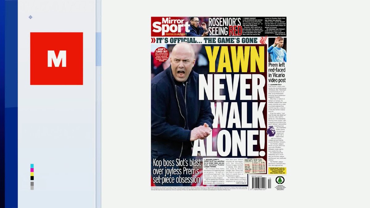 "It's not particularly pleasing on the eye" 🗣️ The Back Pages Tonight panel discuss Arne Slot's comments on set-pieces ⚽️