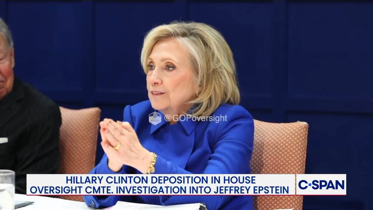 Q: "Do you think that Donald Trump should be deposed by this committee?" Hillary Clinton: "Absolutely…Donald Trump has been held civilly liable for sexual assault by a jury of his peers…That is behavior that fits a pattern if one were looking for a pattern."