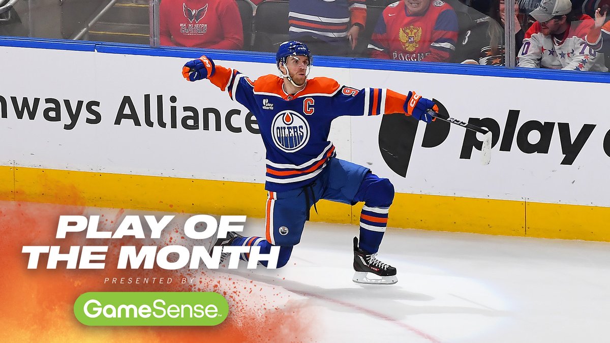 McDavid putting the Kings in the spin cycle as part of the #Oilers 8-1 victory last Thursday is the GameSense Play Of The Month for February! 🌀 | #LetsGoOilers