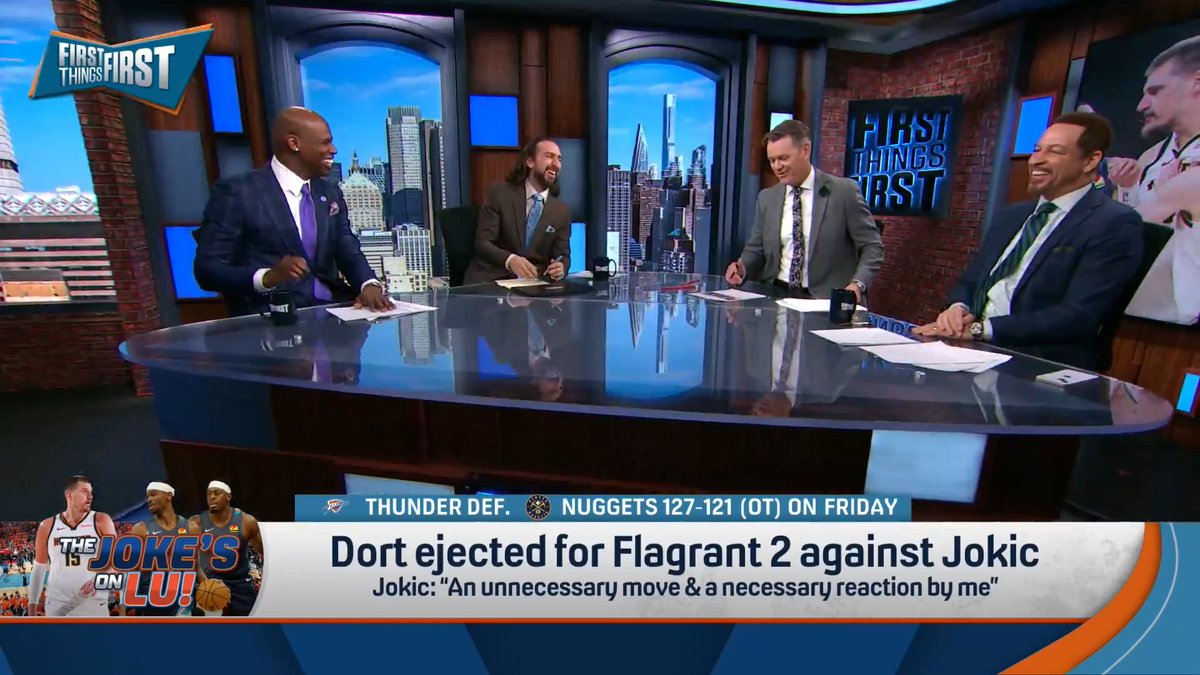 Al Harrington called Chris Broussard out for his take on Lu Dort’s ejection: “You getting soft in your old age! Who are you!” 😭😭