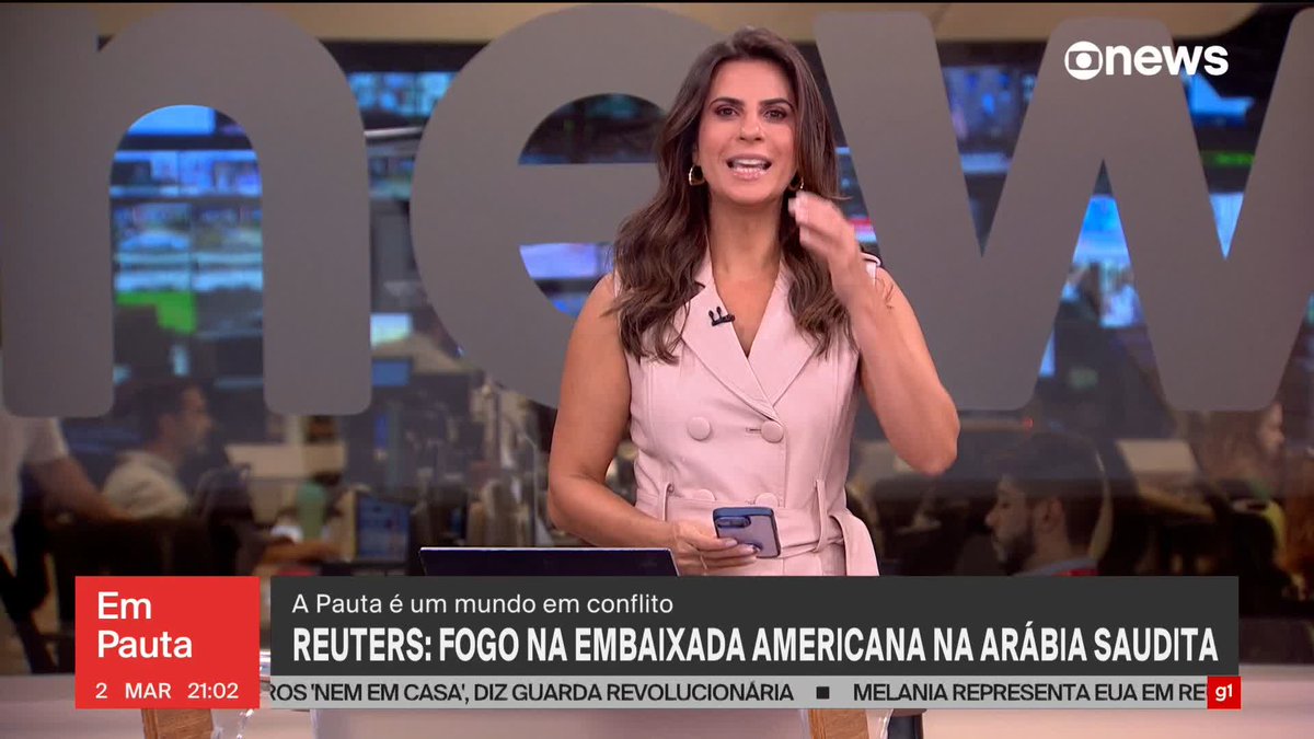 URGENTE: Explosões são ouvidas na capital da Arábia Saudita. Segundo a agência de notícias Reuters, fogo seria na embaixada dos Estados Unidos. ➡ Assista ao #EmPauta: #GloboNews
