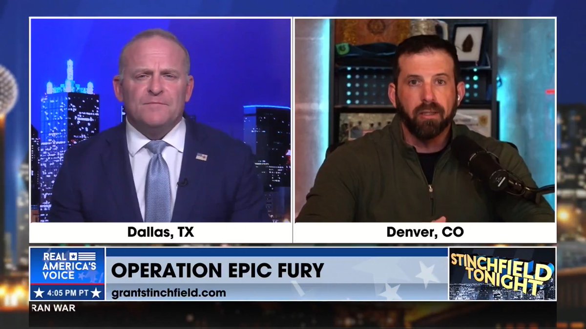 OPERATION EPIC FURY IS GOING “WAY BETTER THAN EXPECTED" "It's going way better... way better than anybody could ever even possibly understand…Their state media has been knocked out. All of the leadership, all of the key leadership of the IRGC, has been taken out. The Ayatollah…I'll tell you as a veteran of Operation Iraqi Freedom, I couldn't be more proud to see that man get killed along with his entire regime.” - Matt Tardio Grant Stinchfield