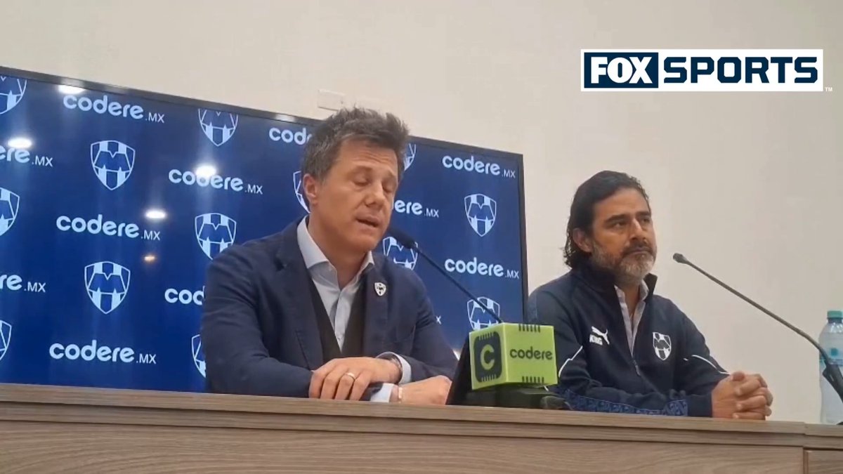 'ESTOY AQUÍ PARA DAR LA CARA Y CONFIRMAR QUE SE HA DECIDIDO CESAR A DOMÈNEC TORRENT' 👊 José Antonio Noriega, presidente deportivo de Rayados, donde también confirmo a Nico Sánchez como DT interino, acompañado de Severo Meza y Walter Erviti 🎙️ 📹: Iván del Ángel #CentralFOX
