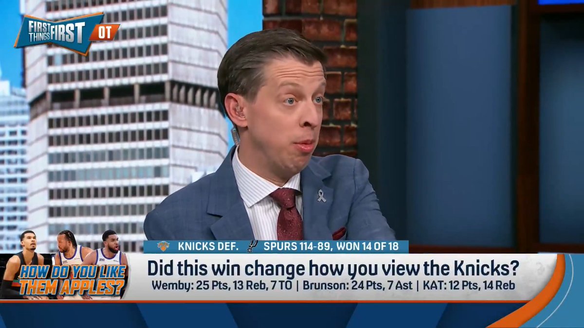 "That was the best win of the year for a Knicks team that I’m convinced cannot win the title nor the East." Danny Parkins has no confidence in the Knicks despite a big win against the Spurs 👀