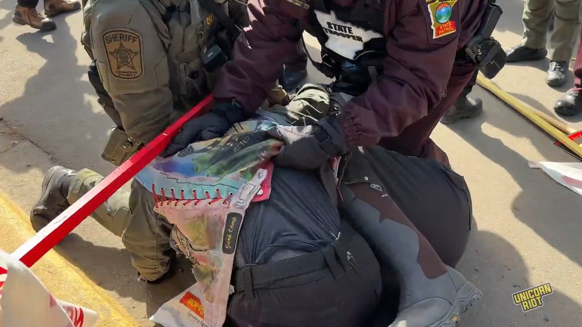 NEW: Dozens of people were violently arrested by state police and Hennepin County sheriff's deputies after a march against ICE to the Whipple Federal Building on Sunday, March 1, during the last planned protest of the 'Bring the Heat Melt The Ice!' week of action in Minnesota.