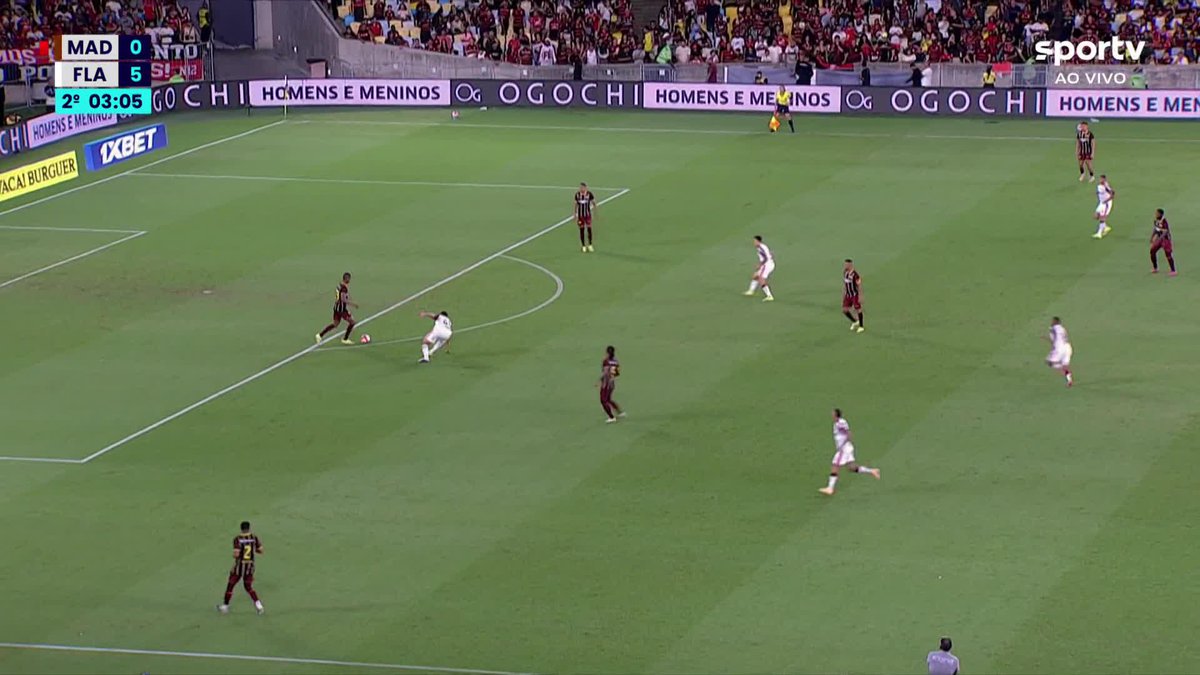 Hat-trick! O terceiro gol de Pedro. Madureira 0x6 Flamengo. 🎥 sportv | ge