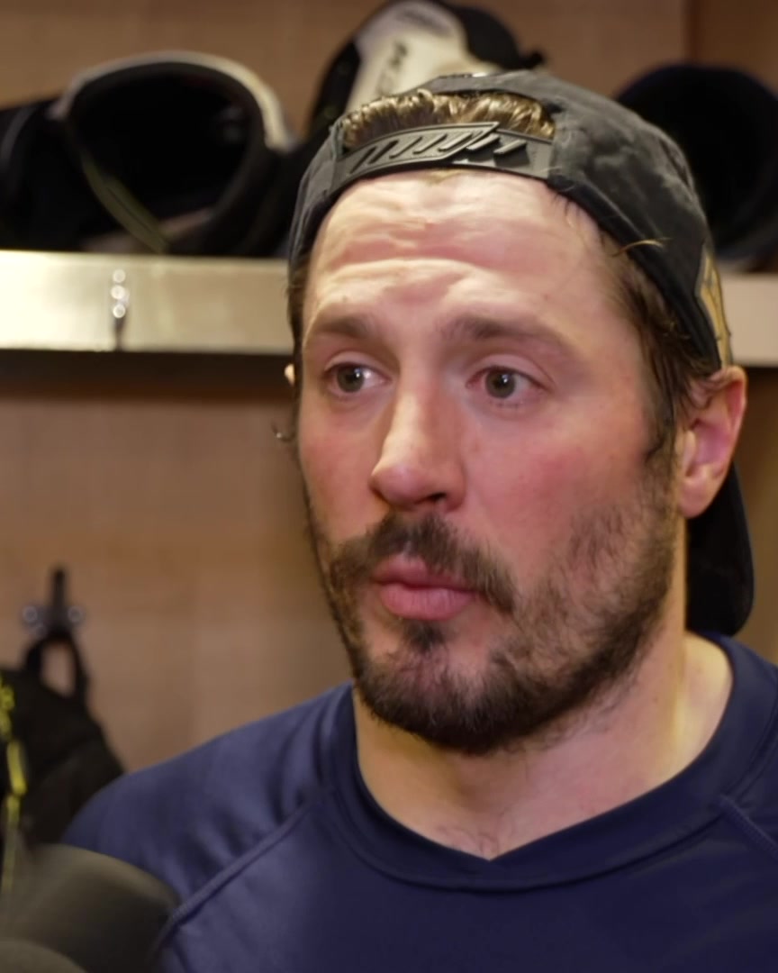 "We had a great start, drew a penalty, scored on a penalty, it's funny how the game works sometimes. All of a sudden it's 3-0 and they're booing again" J.T. Miller talks about how momentum shifted after the second period tonight vs. Columbus
