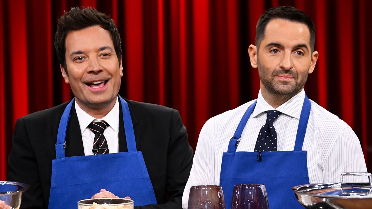 Chef Mario Carbone teaches Jimmy how to make his infamous meatballs! #FallonTonight