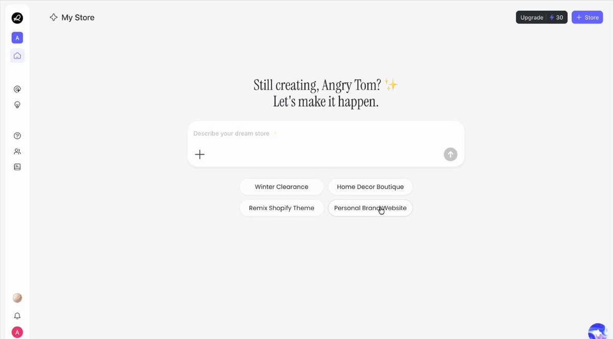 This is crazy... The first AI-native platform that builds, optimizes, and scales your e-commerce business is here. Runner AI takes you from one prompt to a fully functional, self-optimizing store in minutes. Here's how it works: