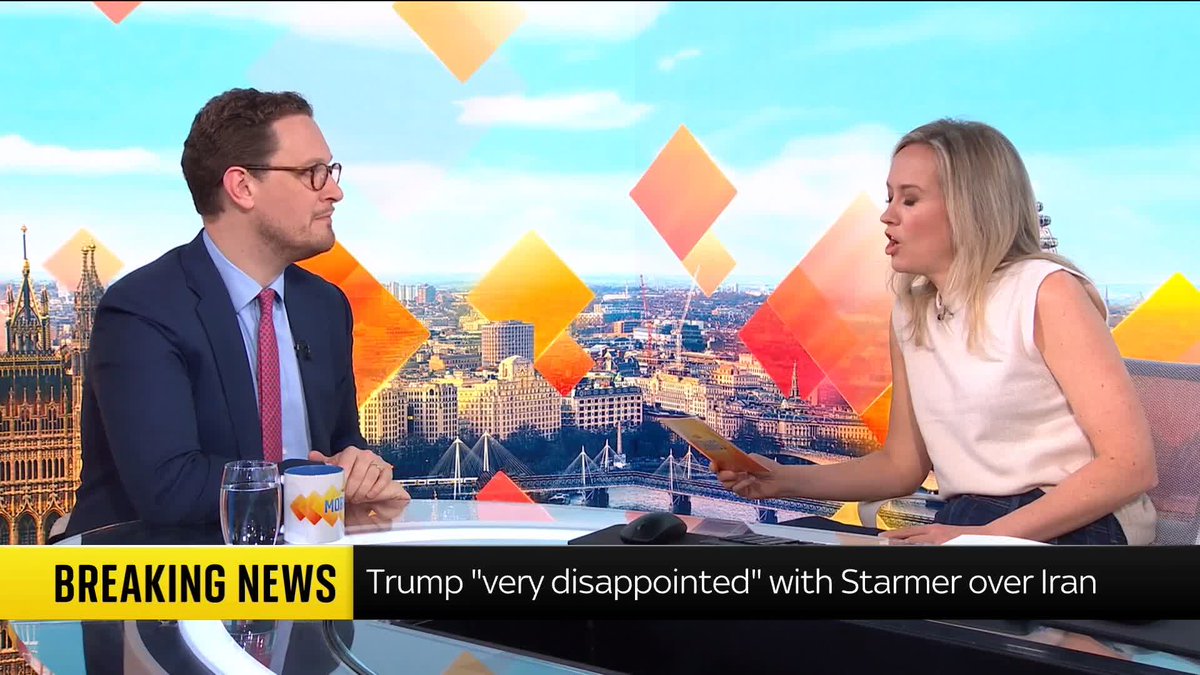 'Does this mean the UK govt doesn't actually agree with the U.S. and Israel's action?' Sophy Ridge 'PM's words are very clear' Darren Jones MP 'No, I'm not actually clear, does this mean the UK govt doesn't agree with the action or do you agree with it?' Sophy