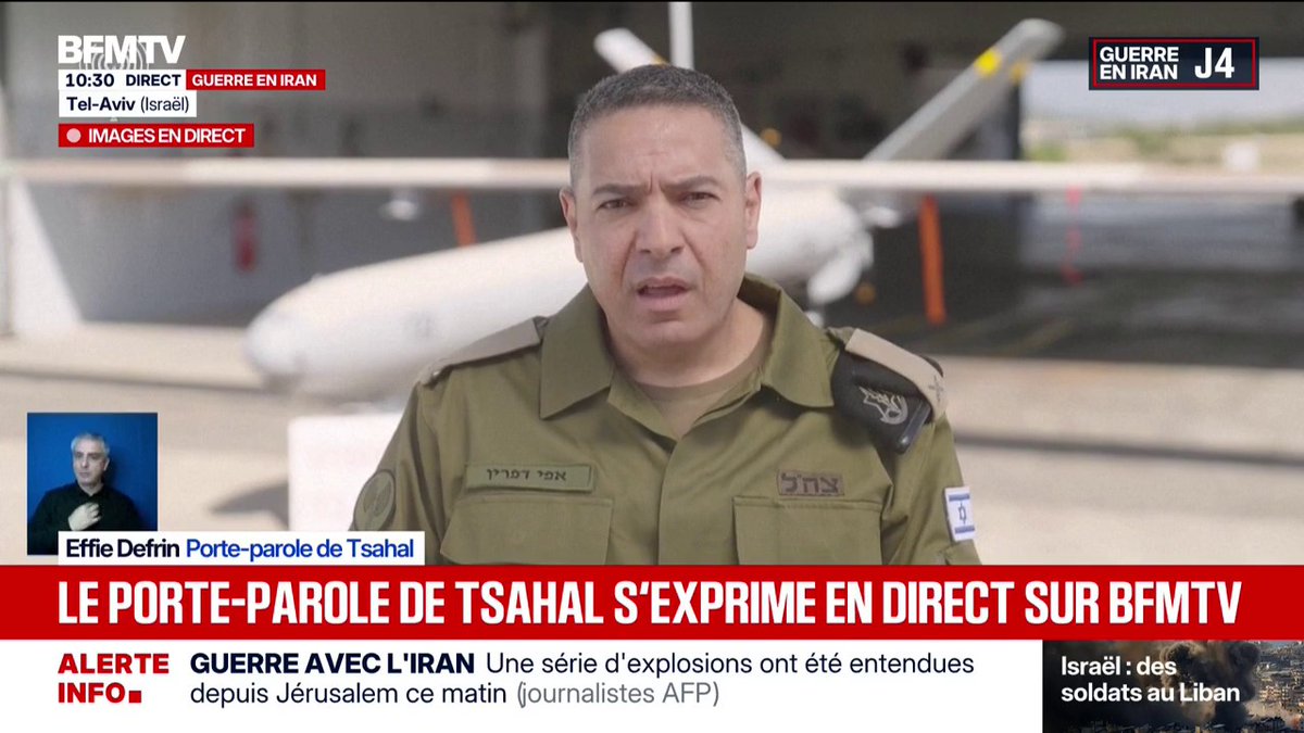Guerre au Moyen-Orient: "Le rรฉgime iranien s'affaiblit de jour en jour", assure le porte-parole de l'armรฉe israรฉlienne