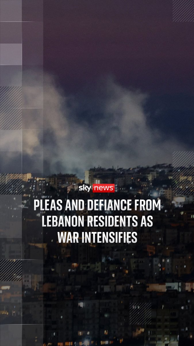 Israel has opened up a new front in the conflict with Iran in the past 48 hours with strikes against the Iran-backed Hezbollah military group in Lebanon and troops operating in the south of the country. Residents have been caught in the crossfire once again, as Israel strikes Hezbollah targets in Lebanon. Cordelia Lynch reports. 🔗
