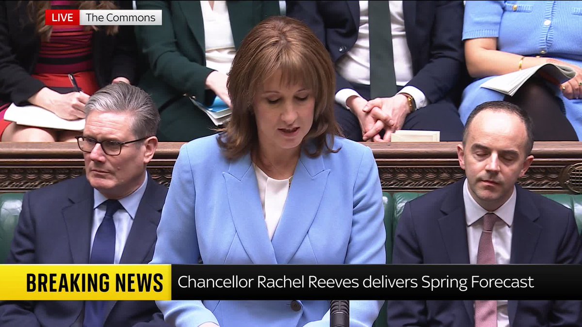 "I am in no doubt about Britain's ability to navigate the challenges we face." Chancellor Rachel Reeves says her spring forecast is a plan to reshape the British economy and break with failed ideas of the past. 📺 Sky 501, Virgin 602, Freeview 233