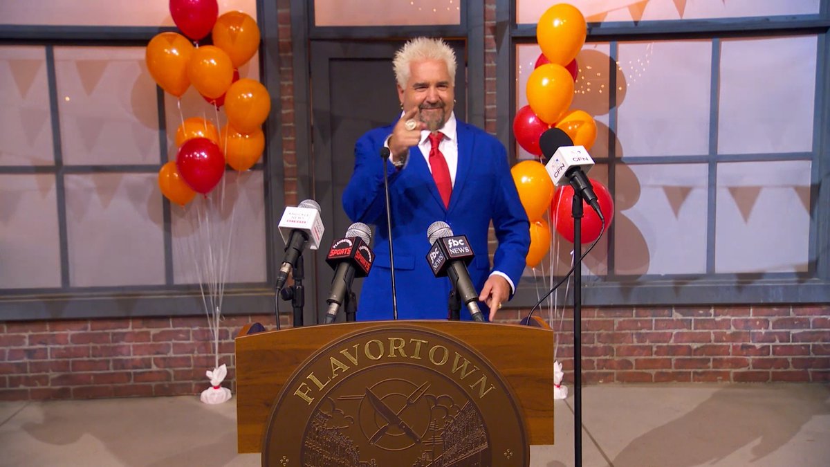 We interrupt your scrolling to bring you this important message from Mayor @guyfieri 📣 #FlavortownFoodFight starts Wednesday @ 9|8c!