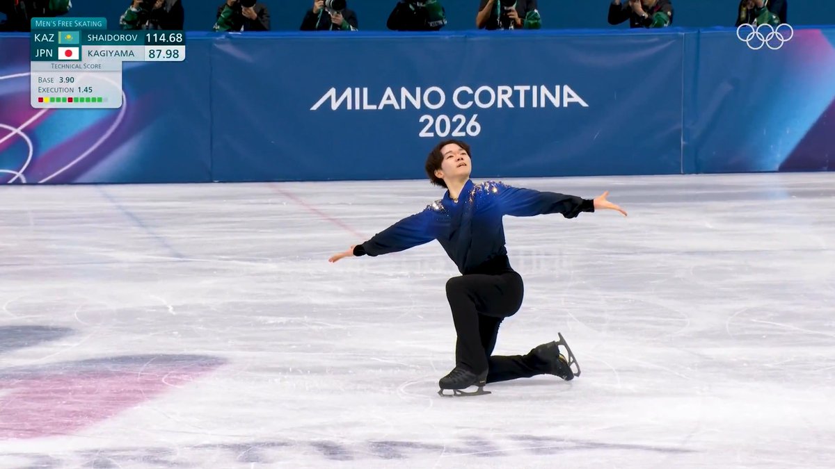 ✨🧊フィギュアスケート男子シングル フリー⛸️✨ 銀メダルを獲得した鍵山優真選手の演技🎞️🎥 鍵山選手らしい「トゥーランドット」をイタリアの地で🎶🌌 #オリンピック | #ミラノ・コルティナ2026 | TEAM JAPAN | 鍵山優真 Yuma Kagiyama
