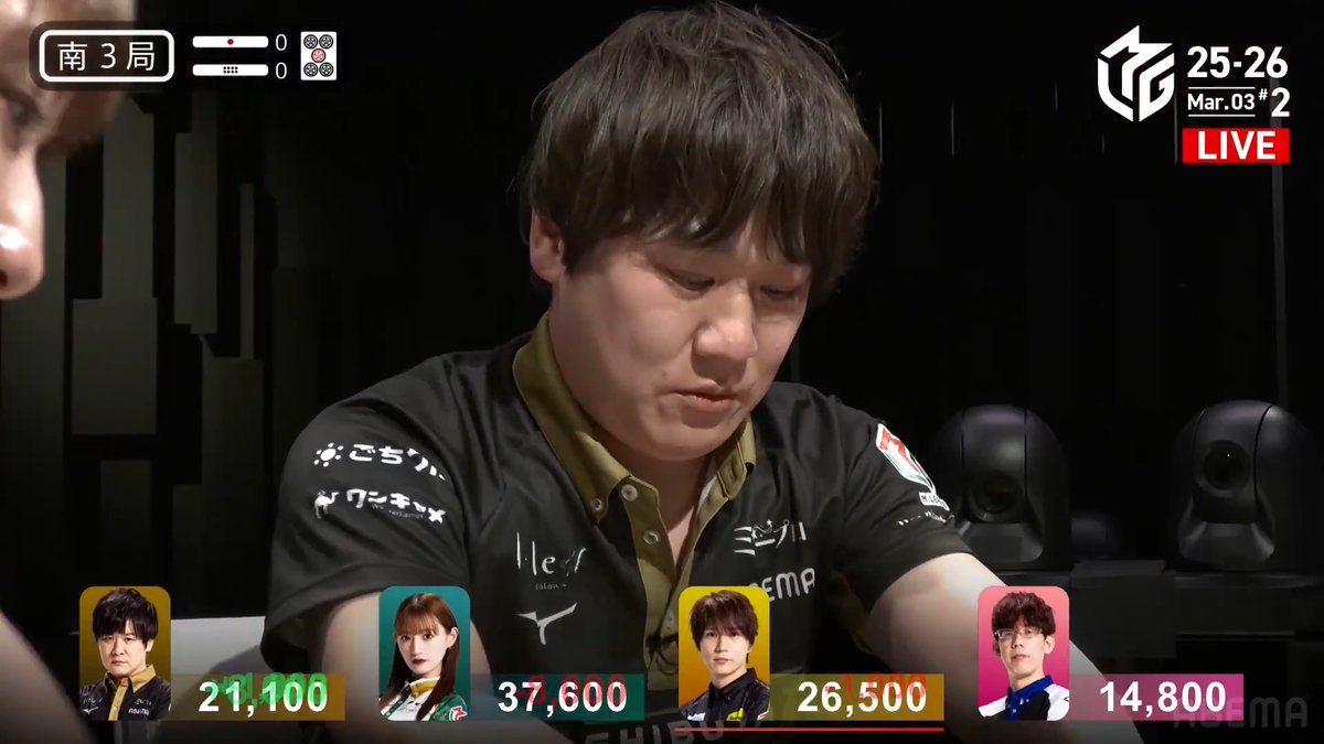 #Mリーグ 2025-26試合ダイジェスト📹 南3局 #多井隆晴 選手の満貫のアガリ！ 親の本田選手の先制リーチに リーチのみながらも多井選手が追いかけリーチ！ 中田選手が選んだ親の現物で 多井選手がアガリきる！ なんと裏3の8000で トップ目に浮上してオーラスへ！ 👇動画タップで今すぐ無料視聴