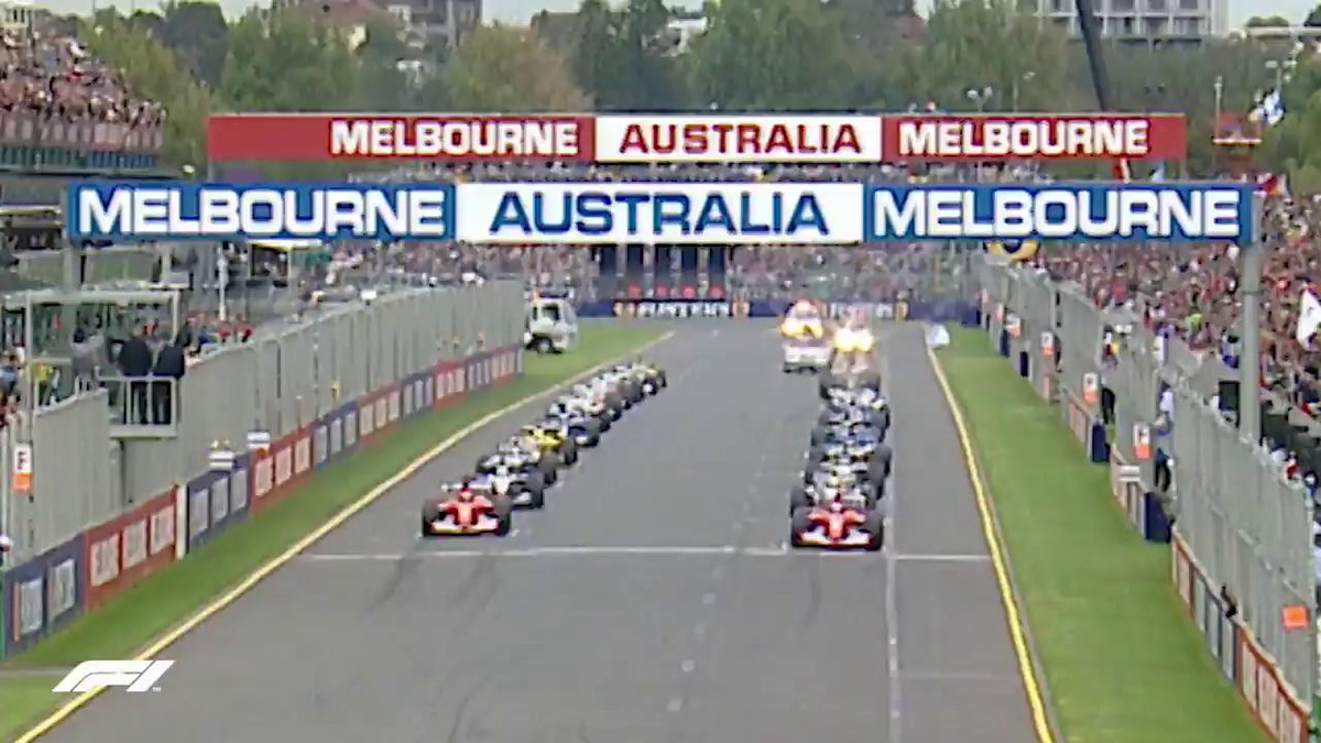 Exactly 24 years ago Chaos, absolute chaos at the race start in Melbourne