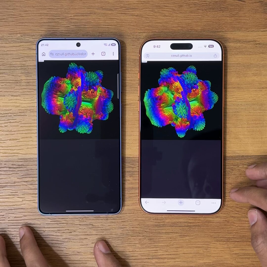 Samsung S26 Ultra vs iPhone 17 Pro Max - Volume Shader GPU Performance Test