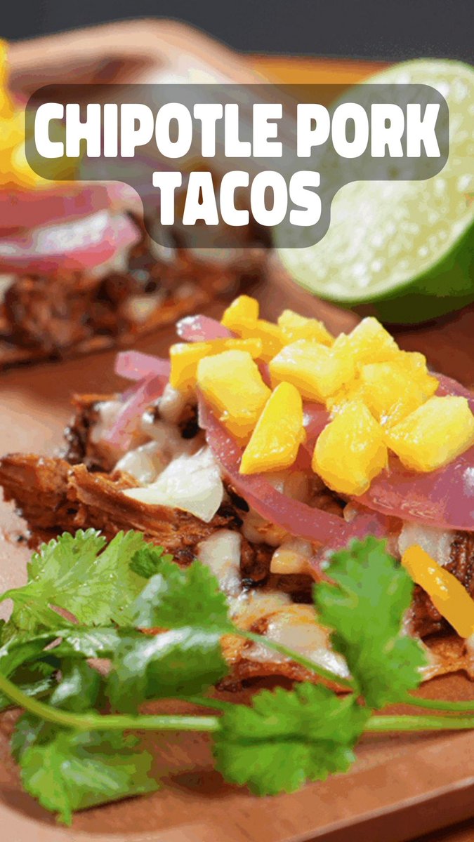 One bite of these chipotle pork tacos and you’ll be saying Yum Yum Get Ya Sum every time!🔥
