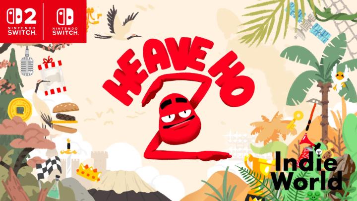 Heave Ho 2 from HEAVE HO 2 - COMING THIS SUMMER ☀️ swings into action with online and local 4-player thrills on Nintendo Switch 2 and Nintendo Switch this summer! #IndieWorld