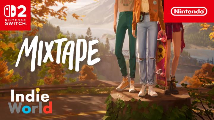 Dernière soirée au lycée. Trois amis se lancent dans une nouvelle aventure. Jouez sur une compilation de souvenirs, collez à la bande-son d'une génération. Mixtape, signé Annapurna Interactive, fera son arrivée le 7 mai sur #NintendoSwitch2. #IndieWorld