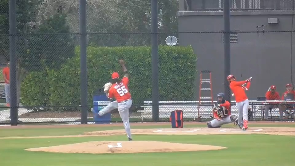 Miguel Sime Jr. (nats MLB Pipeline #16 prospect) pumping gas ⛽️ ♦️ 100.3 mph ♦️ 101.0 mph ♦️ 90.2 mph