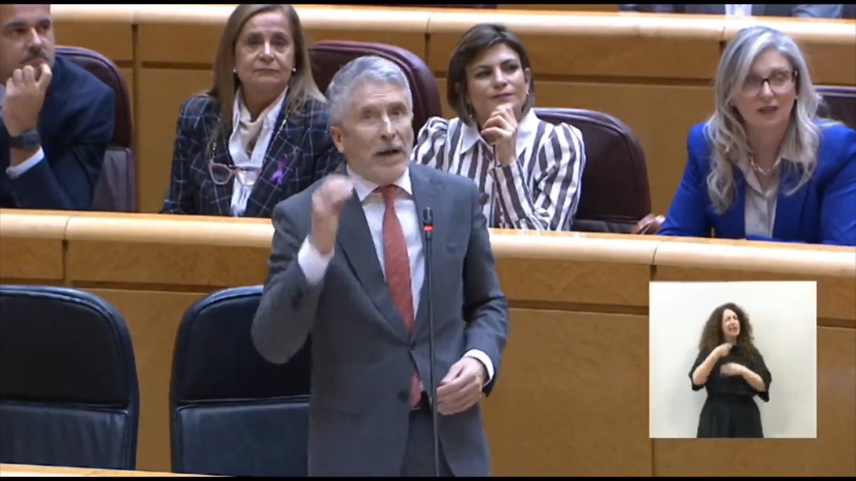 #EnDirecto | Marlaska al PP: "Yo ordené el cese inmediato del DAO de la Policía. Con ustedes en Móstoles la víctima se ha ido, la gente que apoya a la víctima se ha tenido que ir, pero el supuesto autor sigue y ustedes le han respaldado desde el primer momento"