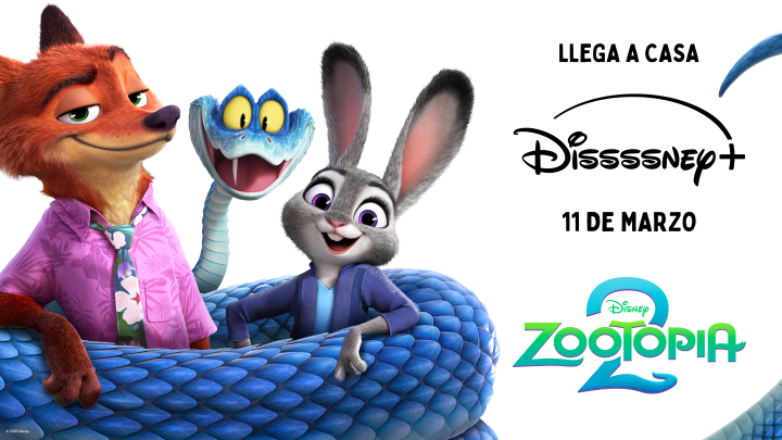 🐰🐍🦊 La película animada más vista #Zootopia2 estrena el 11 de marzo en #DissssneyPlus