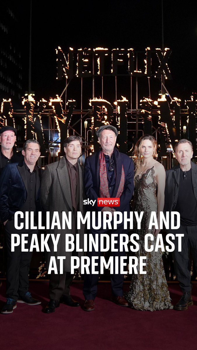 Cillian Murphy, Rebecca Ferguson and Steven Knight speak to Sky News about the upcoming 'Peaky Blinders: The Immortal Man' movie and why it was important to have the global premiere in Birmingham