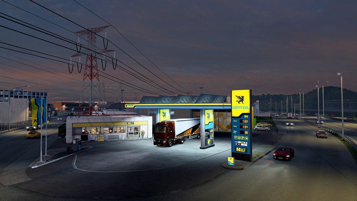 We’re back with another preview from the Benelux Rework for Euro Truck Simulator 2. Take a look at the revamped and brand-new truckstops &amp; gas stations we’ve been crafting across the Netherlands, Belgium, and Luxembourg. ⛽ See more at 👉