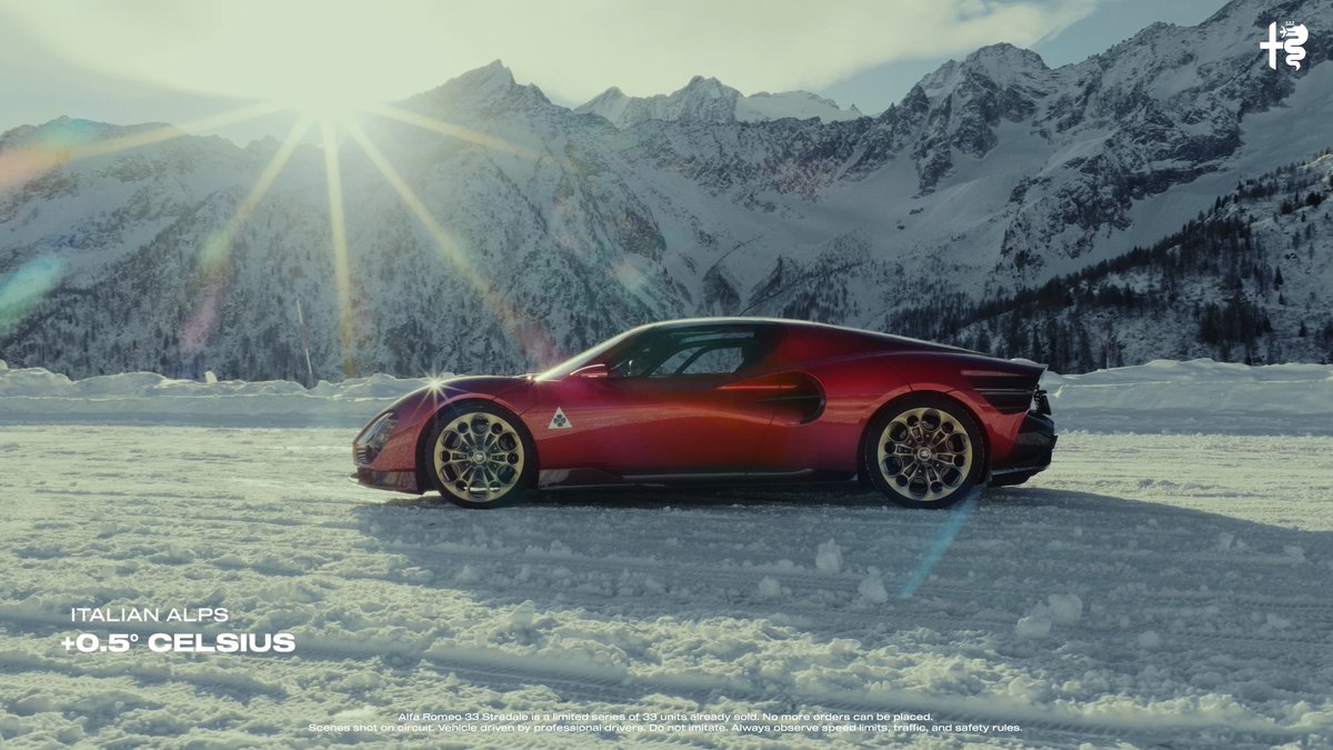 Nothing can freeze a soul driven by passion. Happy 33 Day! #AlfaRomeo #33Stradale #AlfaRomeo33Stradale #33Day