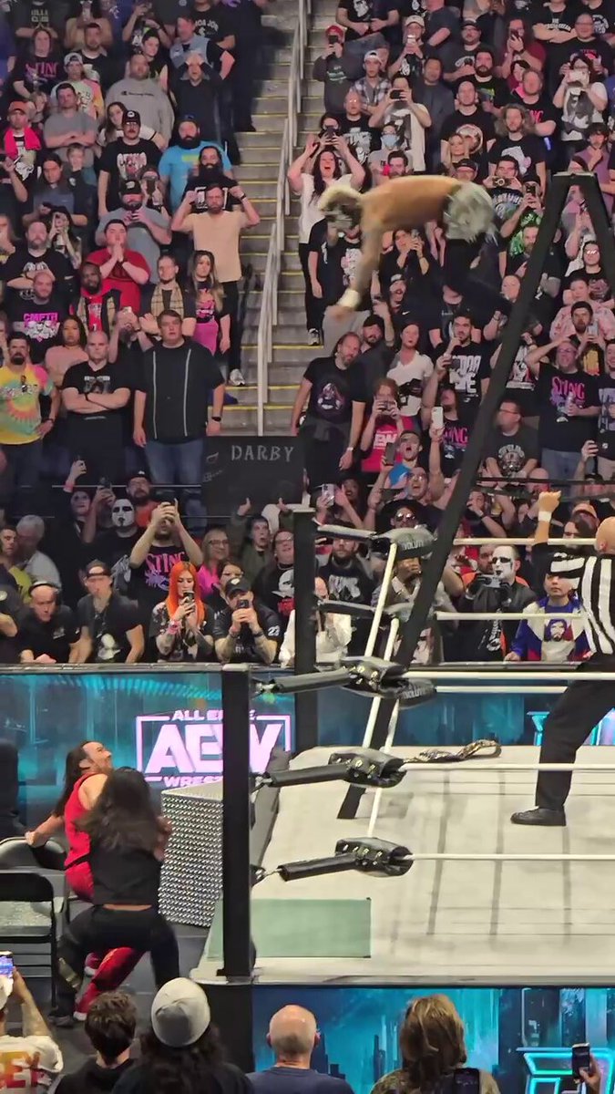 2 years ago today, Darby Allin’s INSANE glass spot at AEW Revolution