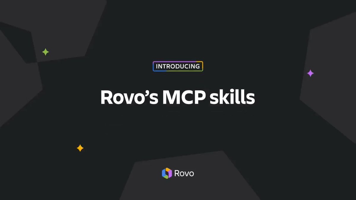 Rovo agents just got smarter with MCP skills. 🚀 Now you can level up your agents in Rovo Studio with skills from @Canva, @Figma, Box, and more. Have them pull metrics, create assets, and generate code—so you can focus on what’s next: