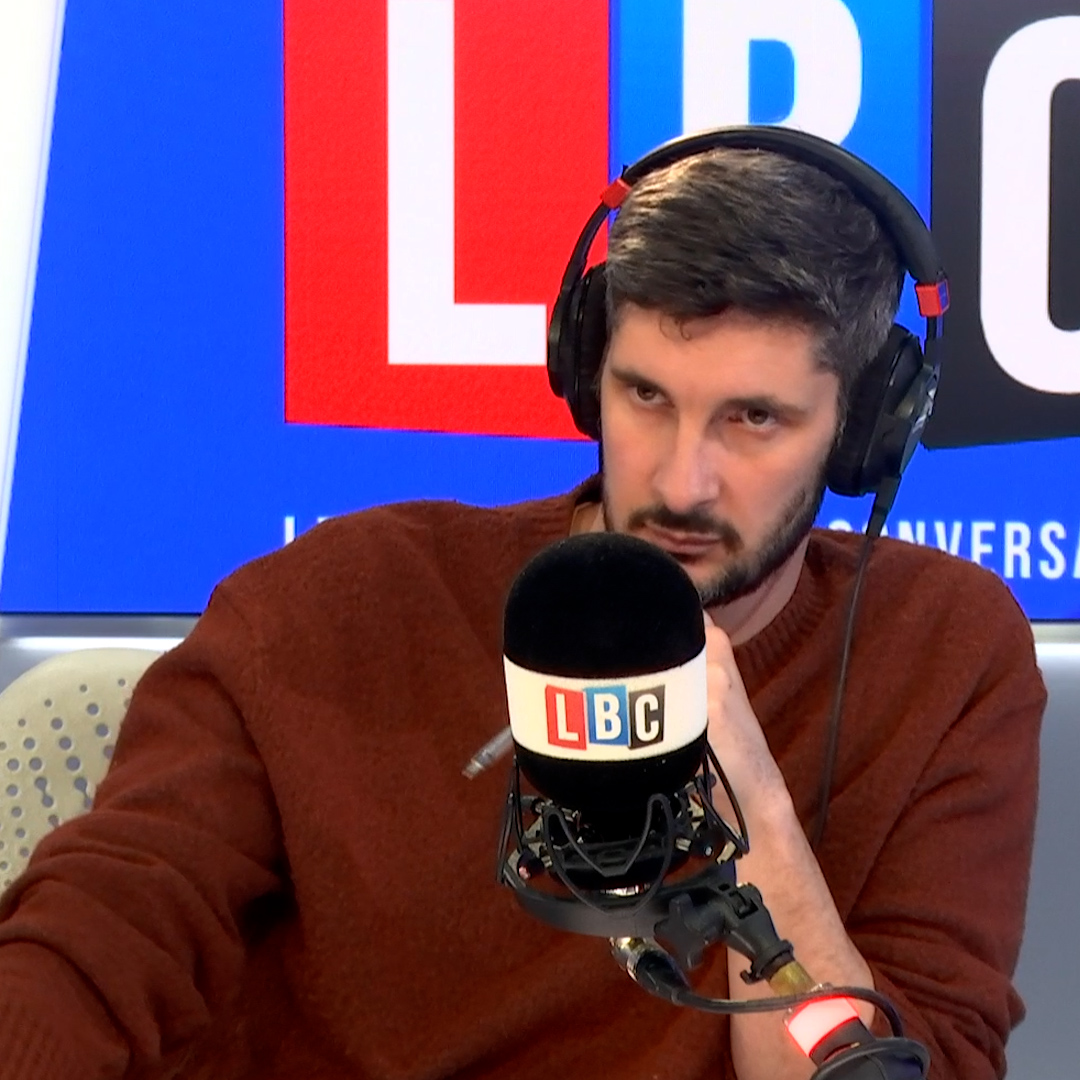 'Rio Ferdinand won't cost me £1000 a week in a hotel.' Caller Lee brands Ed Davey 'the village idiot' as the Lib Dem leader calls out 'washed up footballers and tax exiles' for seeking out UK protection.
