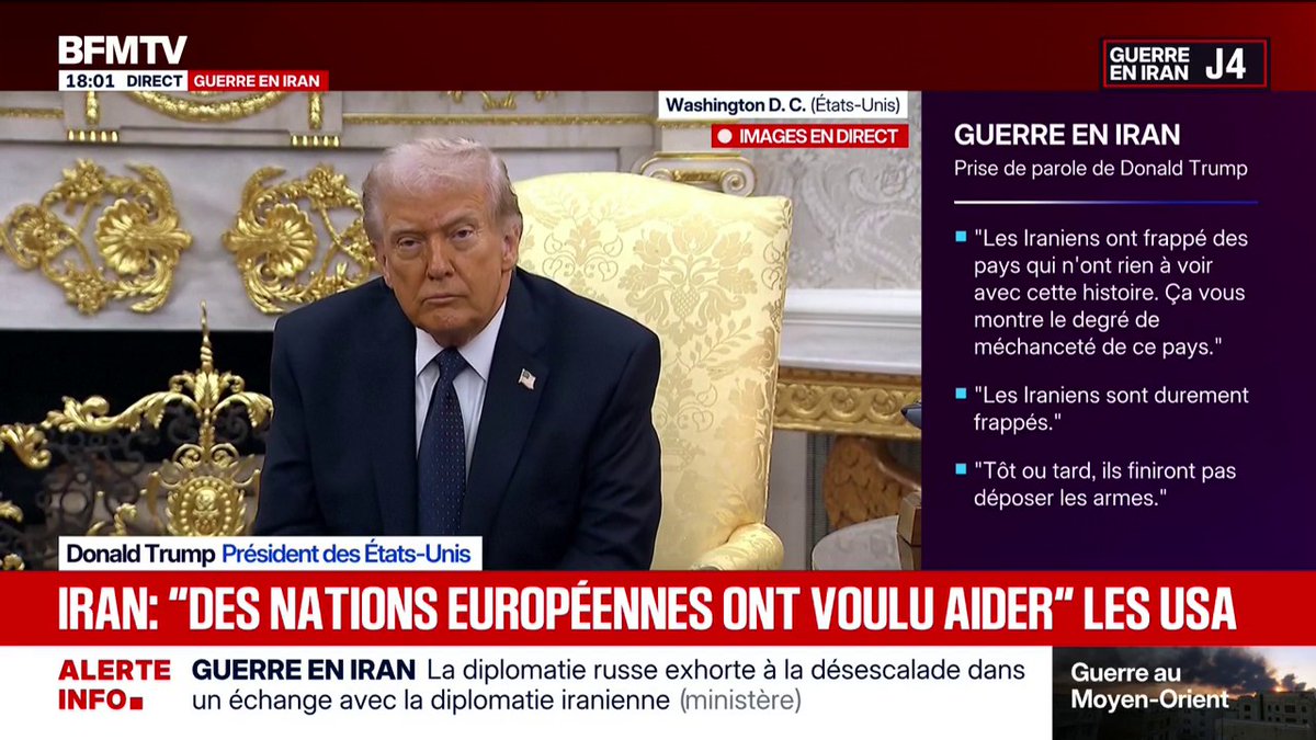 🗨️ "On va couper tous les accords commerciaux avec l'Espagne", Donald Trump réagit après le refus de Madrid de mettre à disposition ses bases militaires pour aider les États-Unis dans leur offensive en Iran