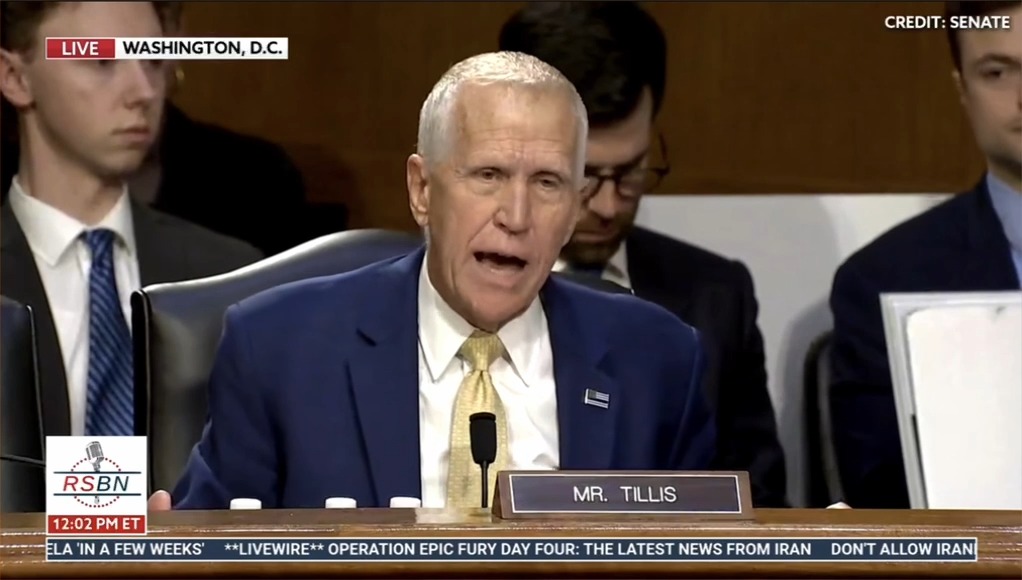 GOP Sen. Tillis to Noem: I read your book last week. I was distressed by the passage where you talk about killing your dog. You should know better.