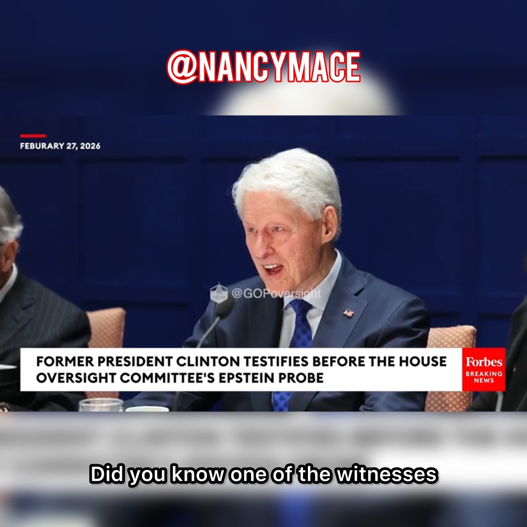 Mace: "Why would Epstein say you like them young?" Bill Clinton: "That's not true." Mace: "Is an intern young?" Clinton: "...yes..."