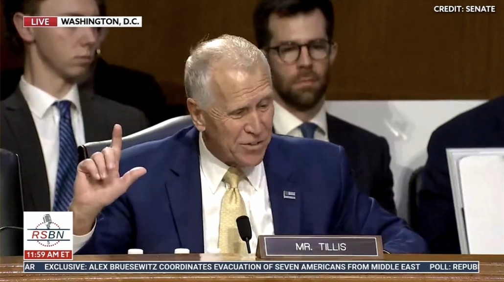 GOP Sen. Tillis to Noem: The Homeland Security Act of 2002 expressly prohibits the Secretary of Homeland Security from restricting or diverting FEMA resources. Based on your disaster response, I have reason to believe that you're violating the law either knowingly or unknowingly.