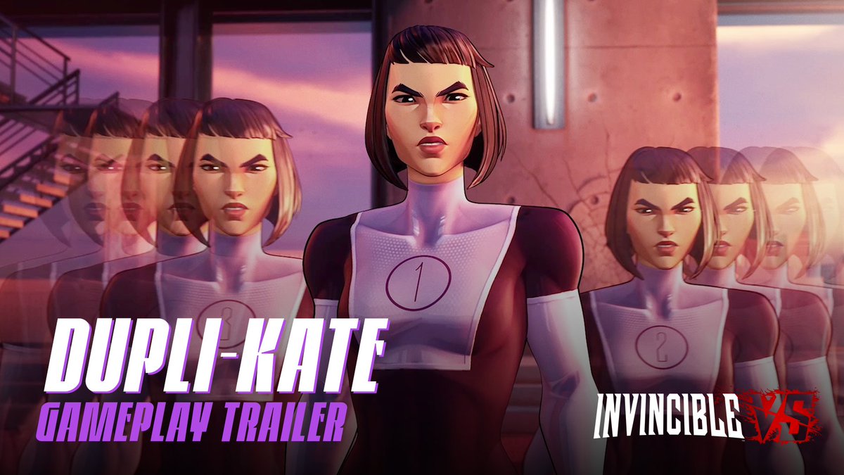 Dupli-Kate is a one-woman army. Invincible VS releases April 30th on Xbox, PC, and PS5.