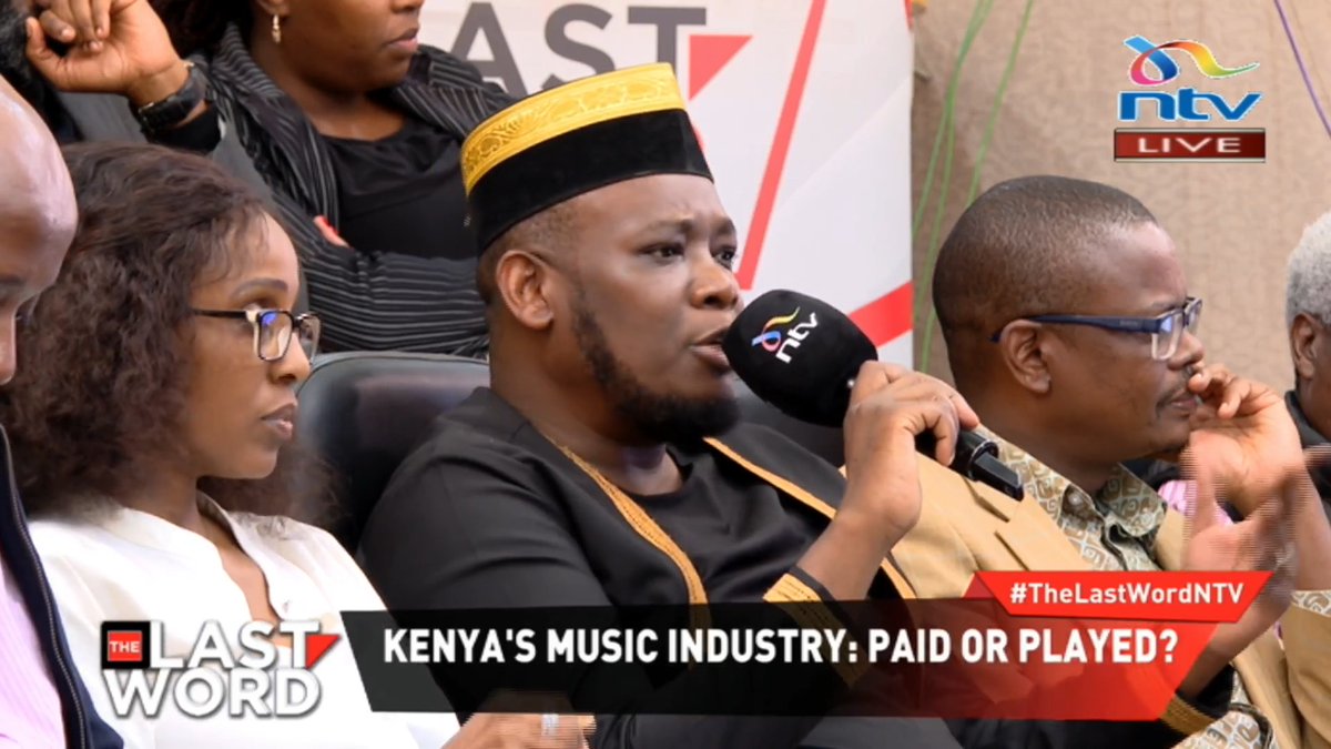 Musician Rufftone: There's money in music but the problem in there's no system in Kenya to protect musicians. Kenya is the only country where all other global musicians make money from, except Kenyan artists. #TheLastWordNTV James Smart Eric Latiff