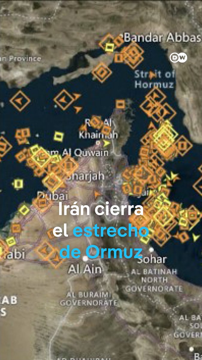 Irán cierra el estrecho de Ormuz por los ataques de Israel y EE. UU. La Guardia Revolucionaria iraní anuncio el cierre del estrecho de Ormuz, y amenazó con atacar a cualquier buque que intente cruzar la vía marítima. Más de 200 barcos, incluidos superpetroleros y buques de transporte de gas natural licuado, permanecen paralizados en una arteria vital para el suministro energético global. Por Ormuz circula cerca del 20 % del tránsito mundial de petróleo. Un bloqueo prolongado contribuiría a disparar el precio del crudo en los mercados globales. /cq