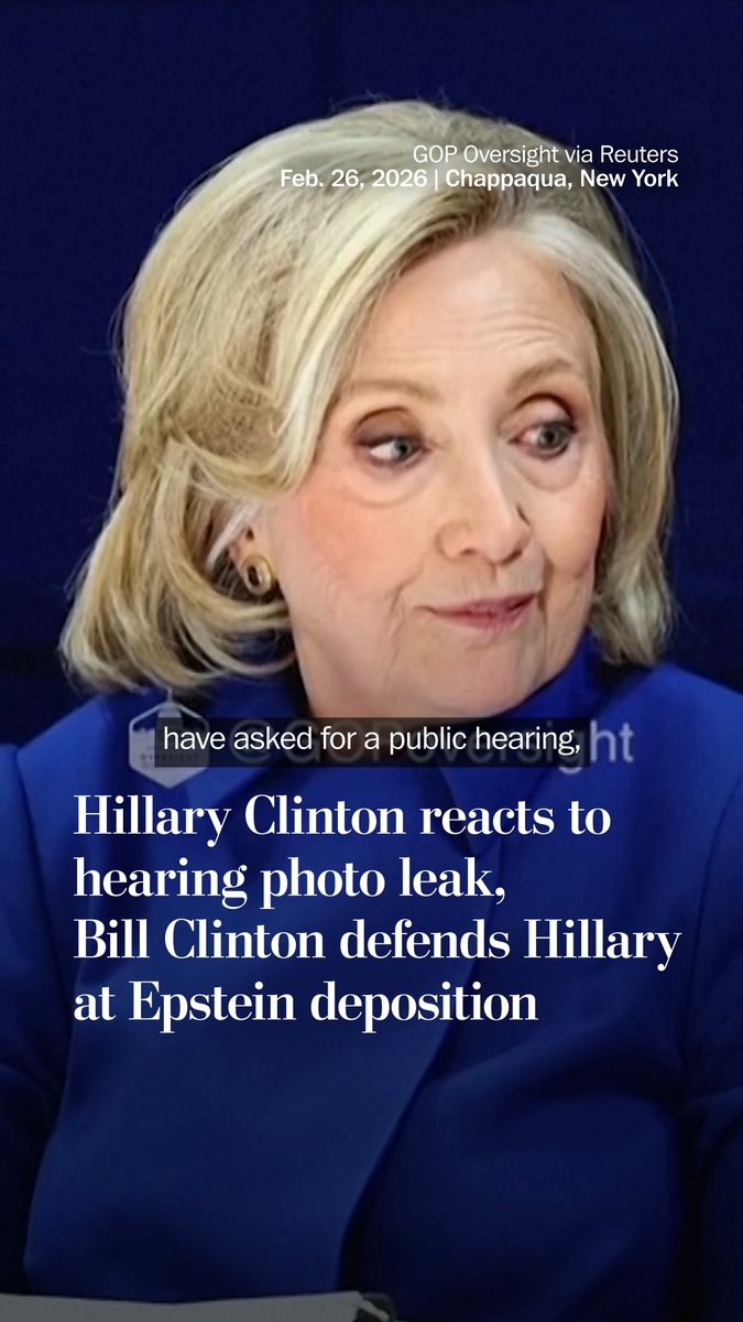 The Republican-led House Oversight and Government Reform Committee released videos on March 2 of the closed-door depositions of former president Bill Clinton and former secretary of state Hillary Clinton, part of its investigation into convicted sex offender Jeffrey Epstein.