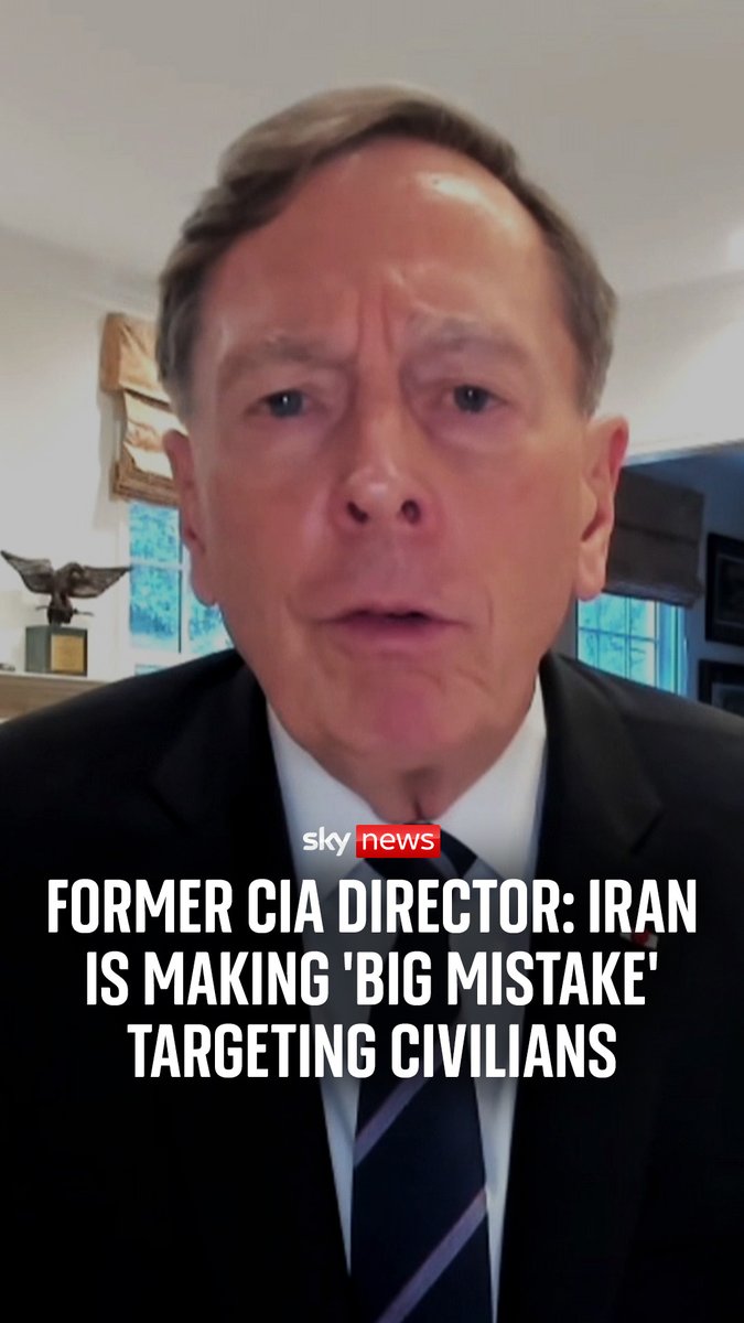 The Iranian regime is making a "big mistake" targeting civilians, says former CIA director General David Petraeus. He also believes Iran targeting civilian areas across the Gulf states could bring other countries into the conflict. #IranWar #middleeast