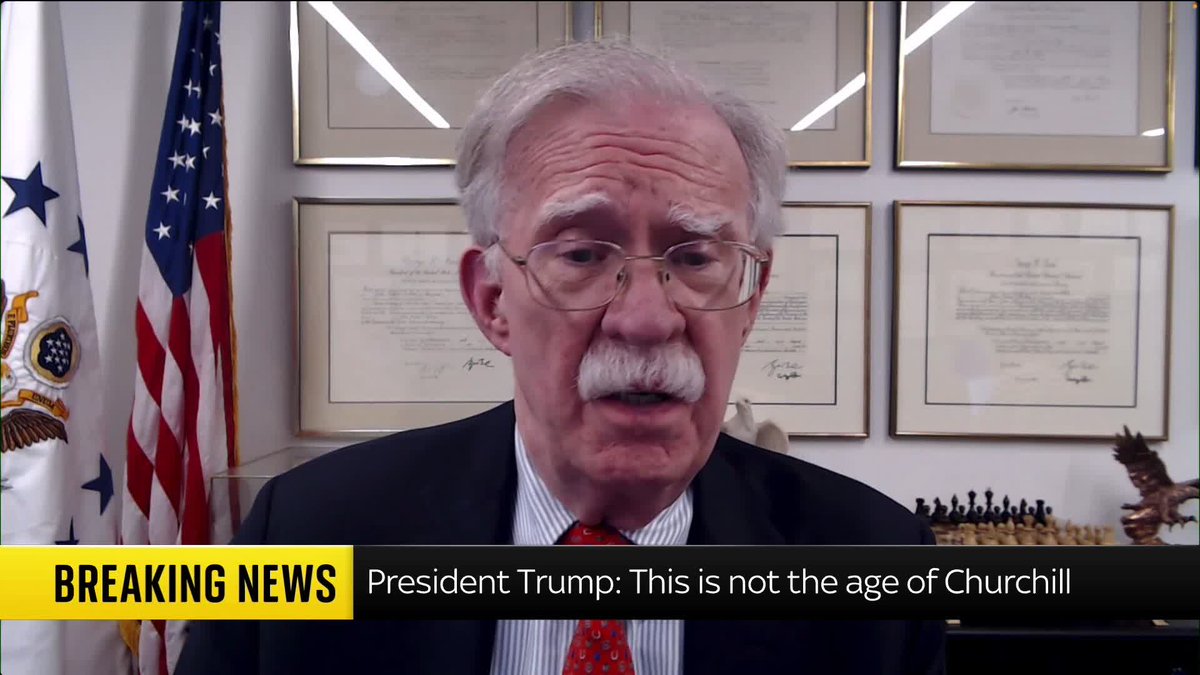 Former U.S. national security adviser John Bolton criticises Sir Keir Starmer's decision to prevent the U.S. from using RAF bases to attack Iran. The prime minister has allowed the U.S. to use two bases for defensive purposes. 🔗 📺 Sky 501