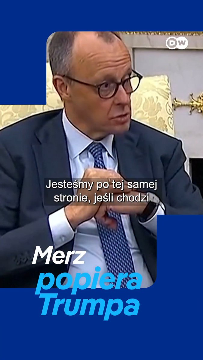 Merz u Trumpa: “Jesteśmy po tej samej stronie, jeśli chodzi o usunięcie tego okropnego reżimu w Iranie”. #FriedrichMerz #DonaldTrump #Niemcy #USA #Iran #wojnawiranie