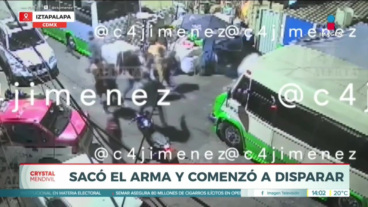 ¡Riña termina en balacera! Sujeto armado disparó contra personas en #Iztapalapa. Alberto López nos cuenta: #NoticiasImagen #YoTeVeo #ImagenNoticias con Crystal Mendivil Imagen Crystal