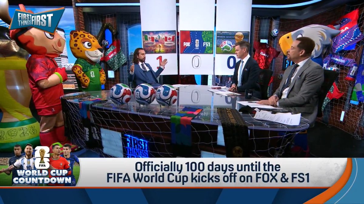 We are officially 100 days away from the 2026 FIFA World Cup, so we dropped a triple banner in honor of the occasion ⚽️🏆 nick wright | Wildes | Chris Broussard | FOX Soccer